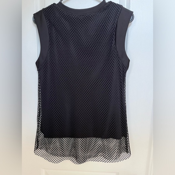 Zara armless mesh top with attached lining-black-size M US - Picture 12 of 12